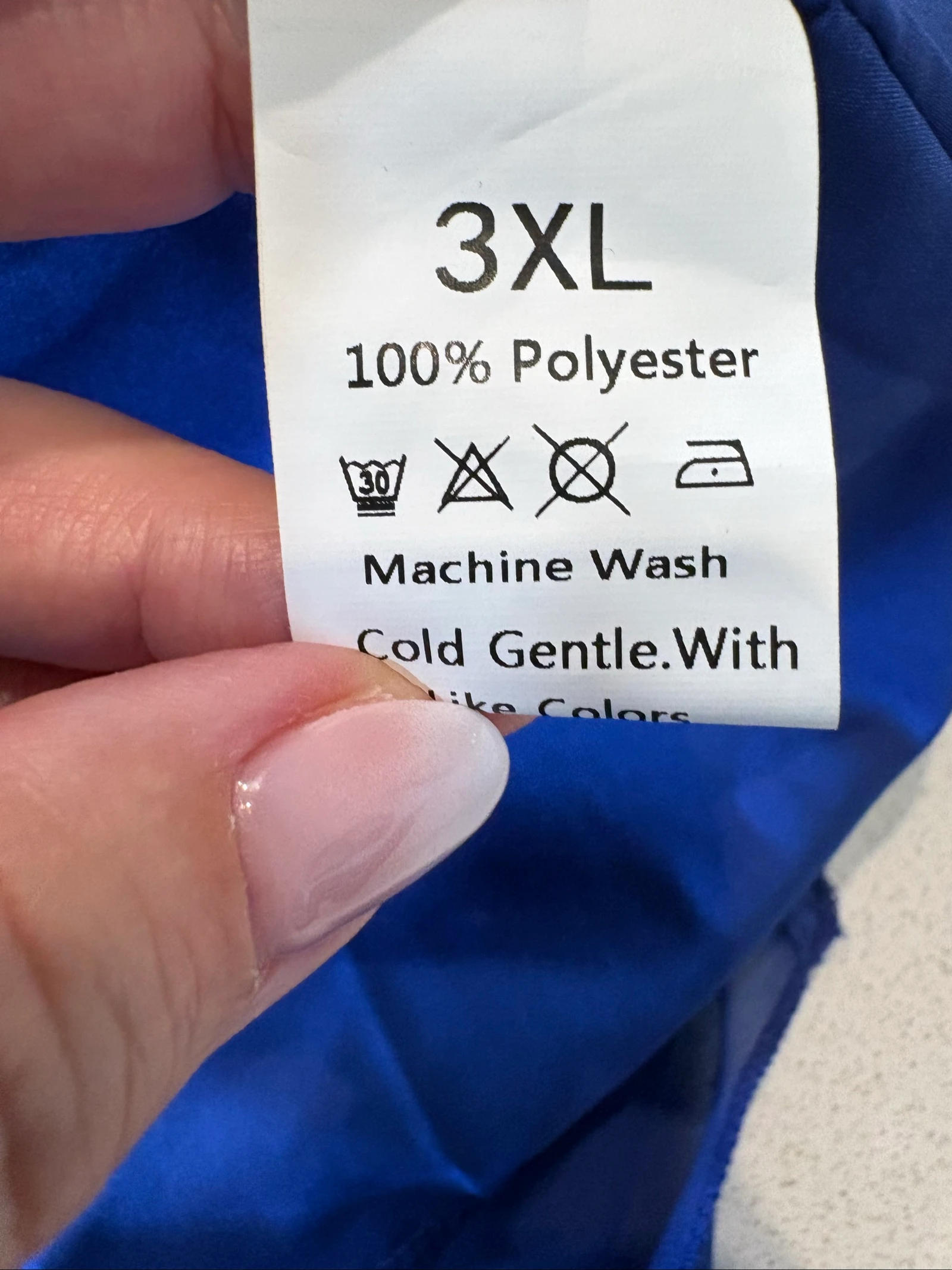 Fluid royal blue sequin long dress – 3XL – photo 12